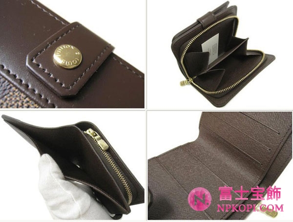 (LOUIS VUITTON)ルイヴィトン ブランドコピー ダミエ財布 コンパクトジップ N61668